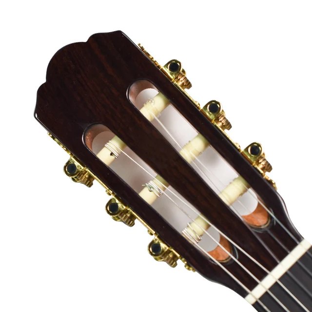 D3925 39-Zoll-Klassikgitarre, massive Decke aus Pinus koraiensis mit Rückseite und Zargen aus Palisander, Hals aus Palisander, Nylonsaiten – Detail 2