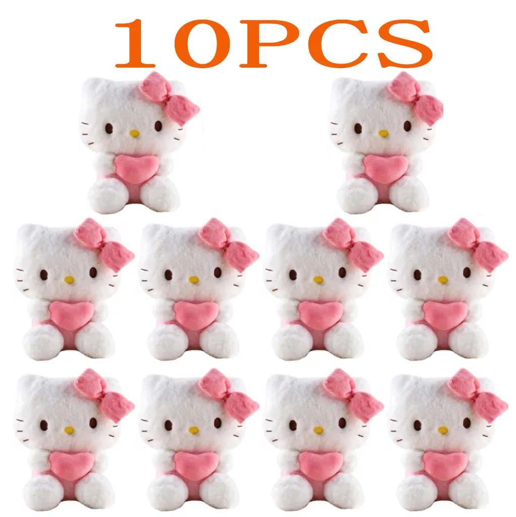 

22cm Sanrio Hello Kitty Kuromi Pillow KT Plush Toy Girls Soft Stuffed Animal Toys Heart My Melody Cinnamoroll Stuff Doll Gifts.
