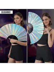 1 Large Folding  Suitable For Holiday Comical Performances, Concerts, Music Festivals, Laser Kung Fu Fans