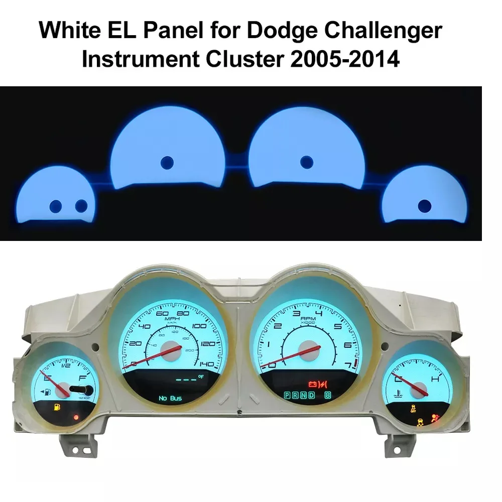 Blue EL Panel for Dodge Challenger Magnum Charger Instrument Cluster