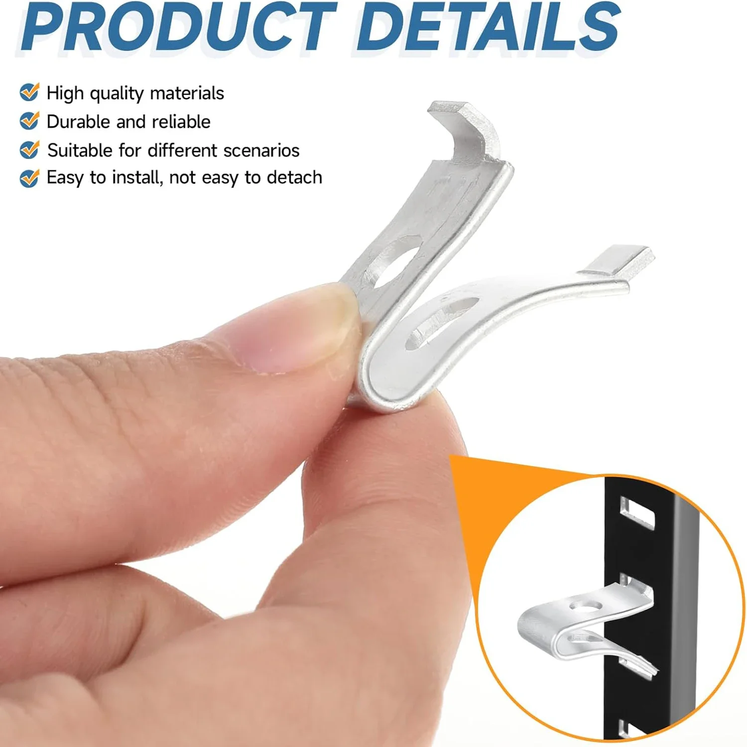 10-30 SZT. Klipsy do Półek Szafkowych Metalowe Klipsy do Półek Regulowane Klipsy do Wsporników Półek Aluminiowe Kołki do Półek Metalowe Klipsy do Wsporników Półek