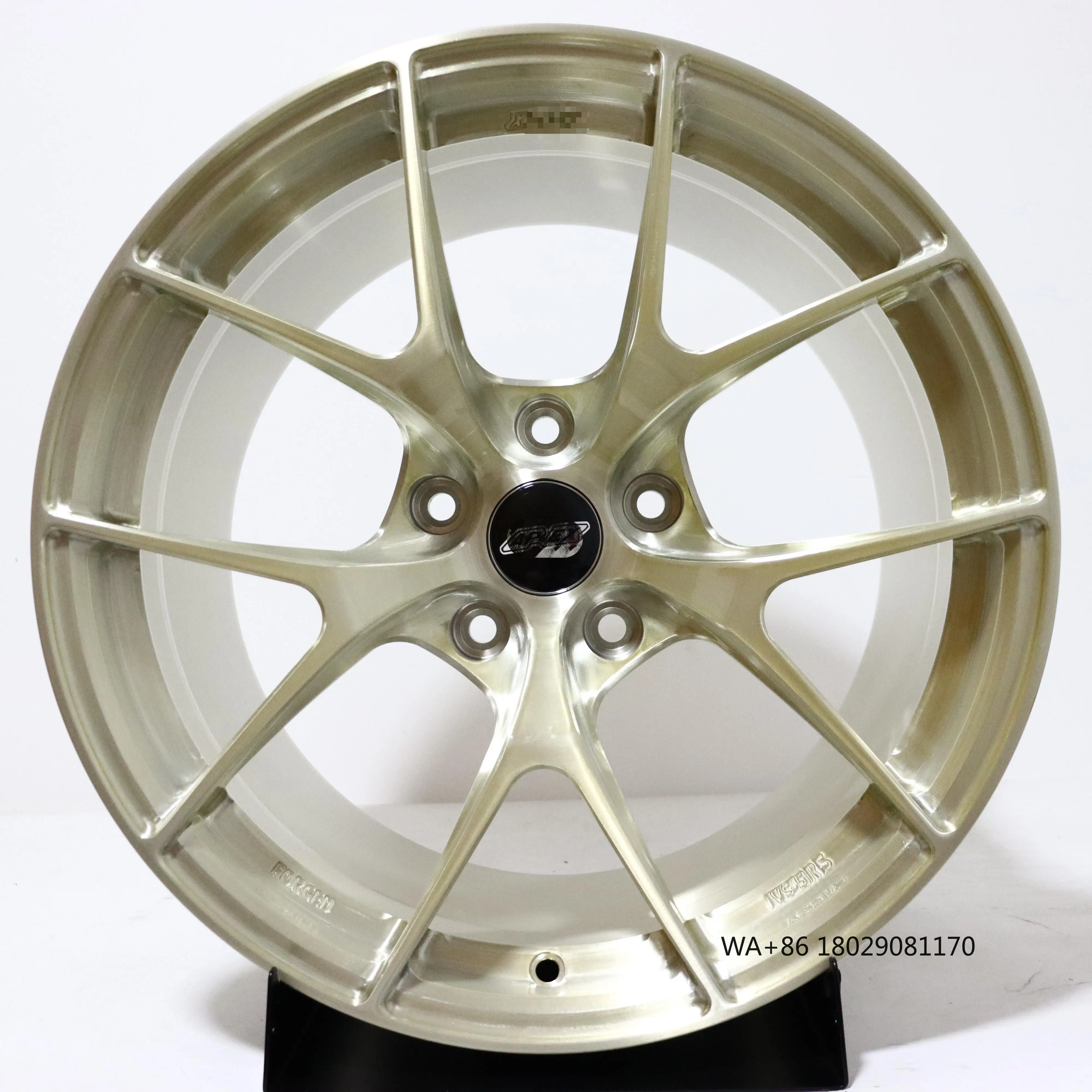 عجلات Xywheel المزورة المخصصة لجنوط عجلات تصميم Apex VS5RS باللون الذهبي المصقول 18 19 20 21 22 بوصة 5*112 66.6 120 BMW Mercedes Audi #1