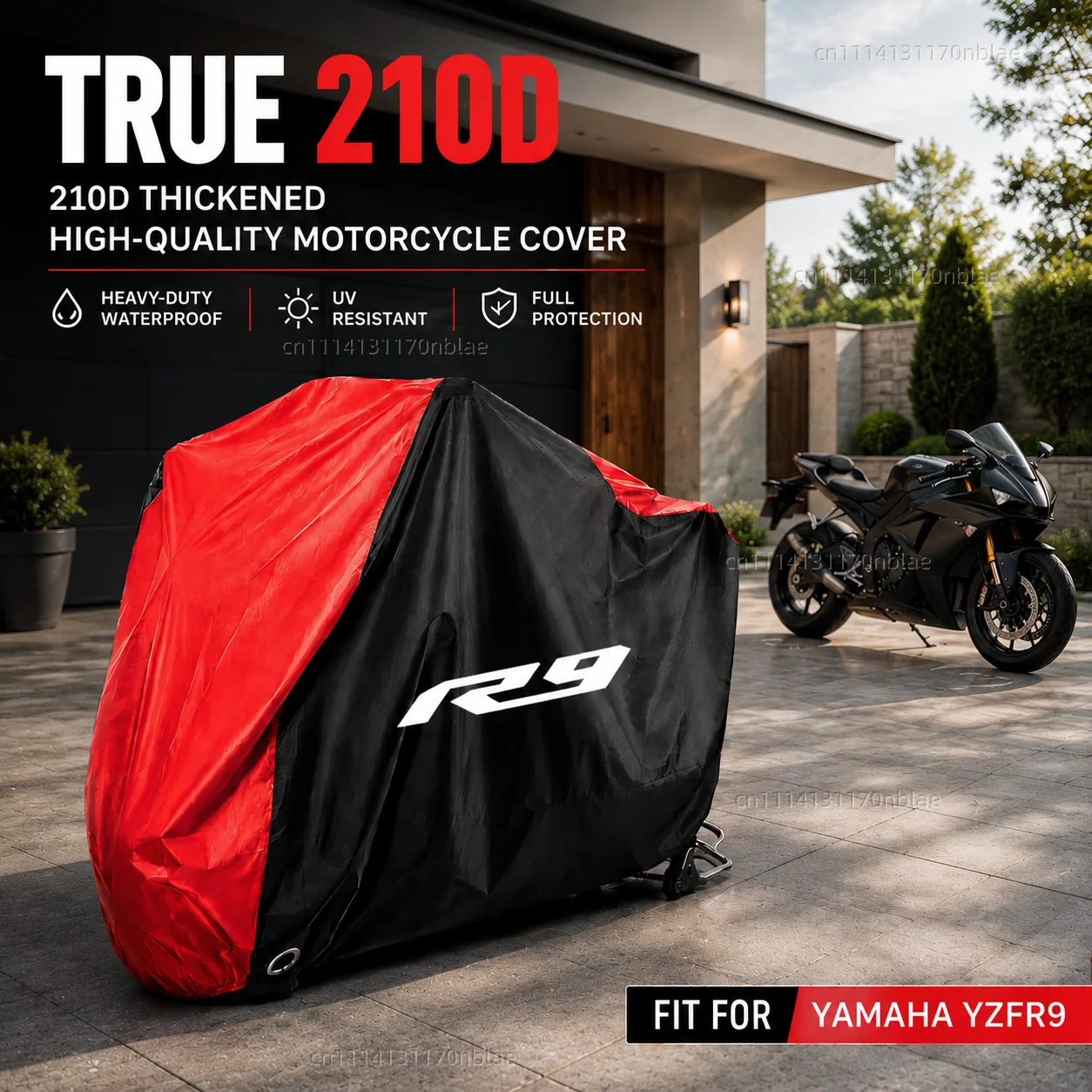 For YAMAHA YZFR9 YZF-R9 YZF R3 R6 R7 R9 2025 210D Motorcycle Cover Waterproof Season Dustproof UV Protection Moto Rain Cover