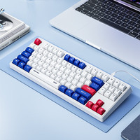 Inphic RGB Wired Keyboard 26-Key Conflict-Free Mech Style 87Keys Type-C Interface Portable Keyboard Mute Button For Game Office