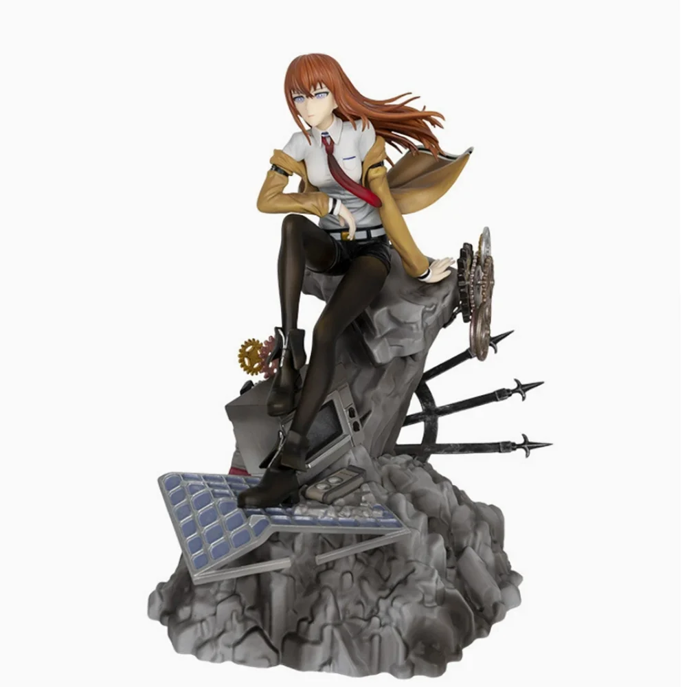 

Steins Gate Makise Kurisu Аниме Фигурка девушки Steins;Gate Kurisu Makise Фигурка 1/7 Коллекционная модель куклы игрушки подарки 25 см