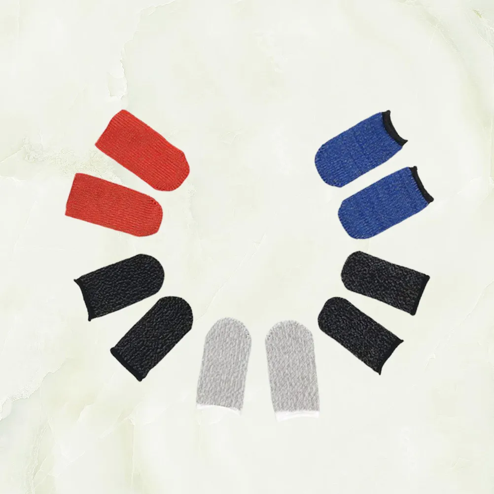 10Pcs Mobile Gaming Finger Sleeves For Tablet Gamer Ultra-thin Anti-sweat Sensitive Screen Cover Comfort