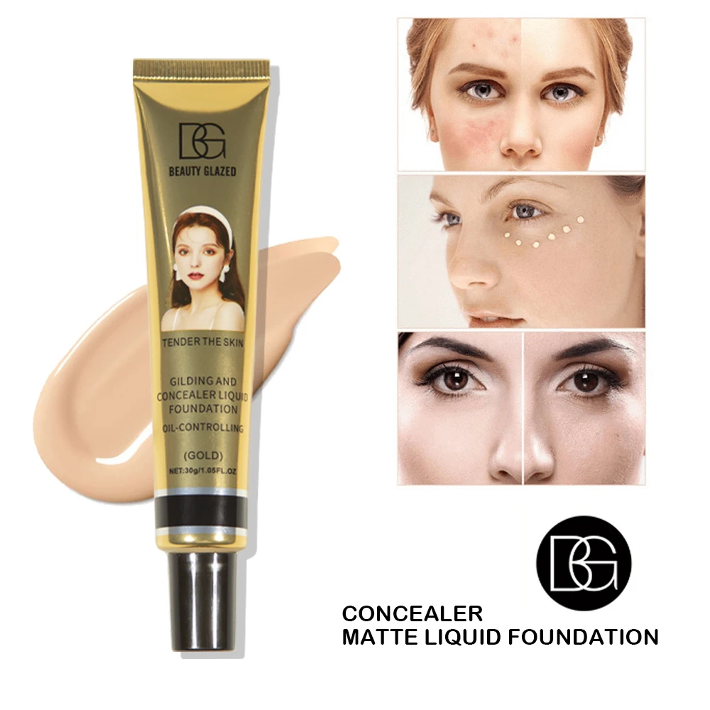 1/2PCS Waterproof Makeup Primer 5 Colors Face Makeup Concealer Long-lasting Liquid Foundation Beauty Smooth Whitening