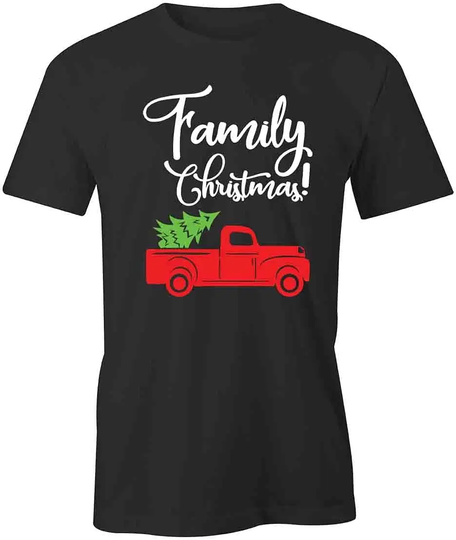 Family Christmas T-Shirt | Black, Printed Tees, Graphic Tshirts