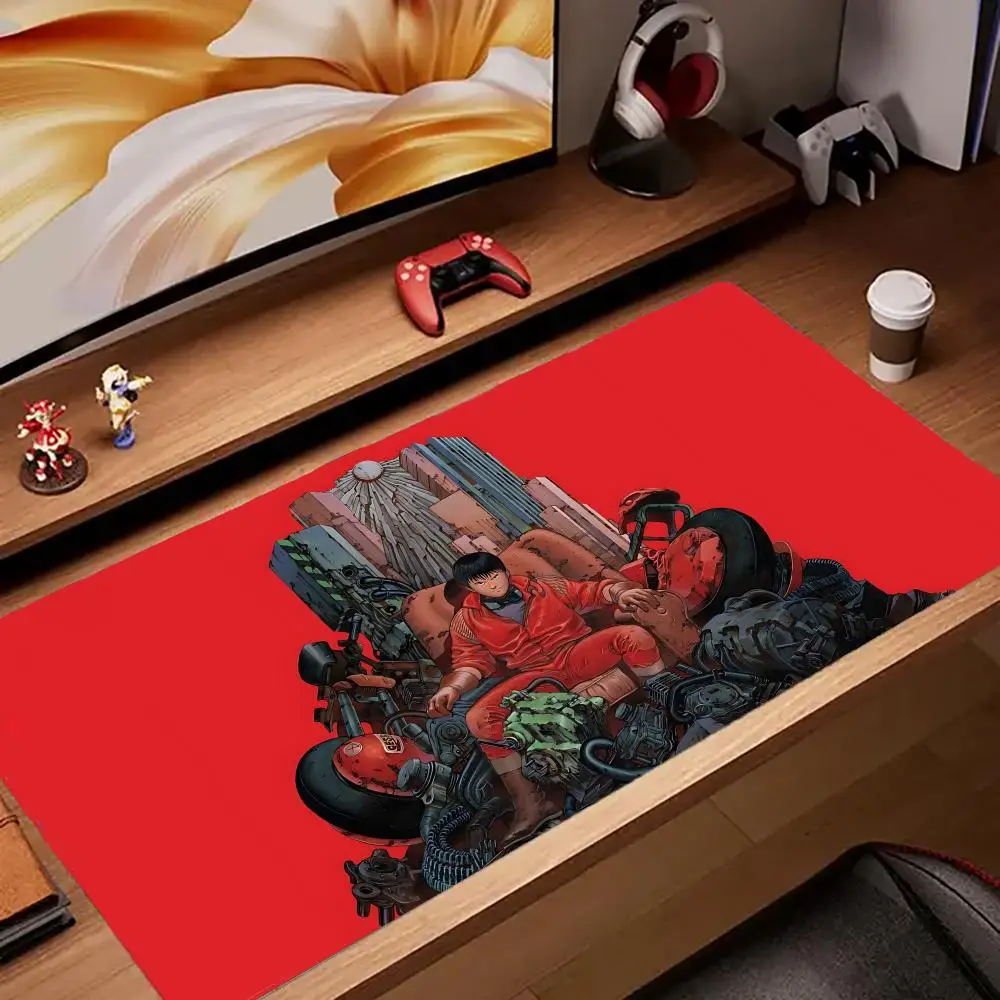 

12-A-Akiras Anime Mouse Pad Keyboard Desk Mats, Kawai Rubber, Non-Slip Desk Mat, XXL90x40cm