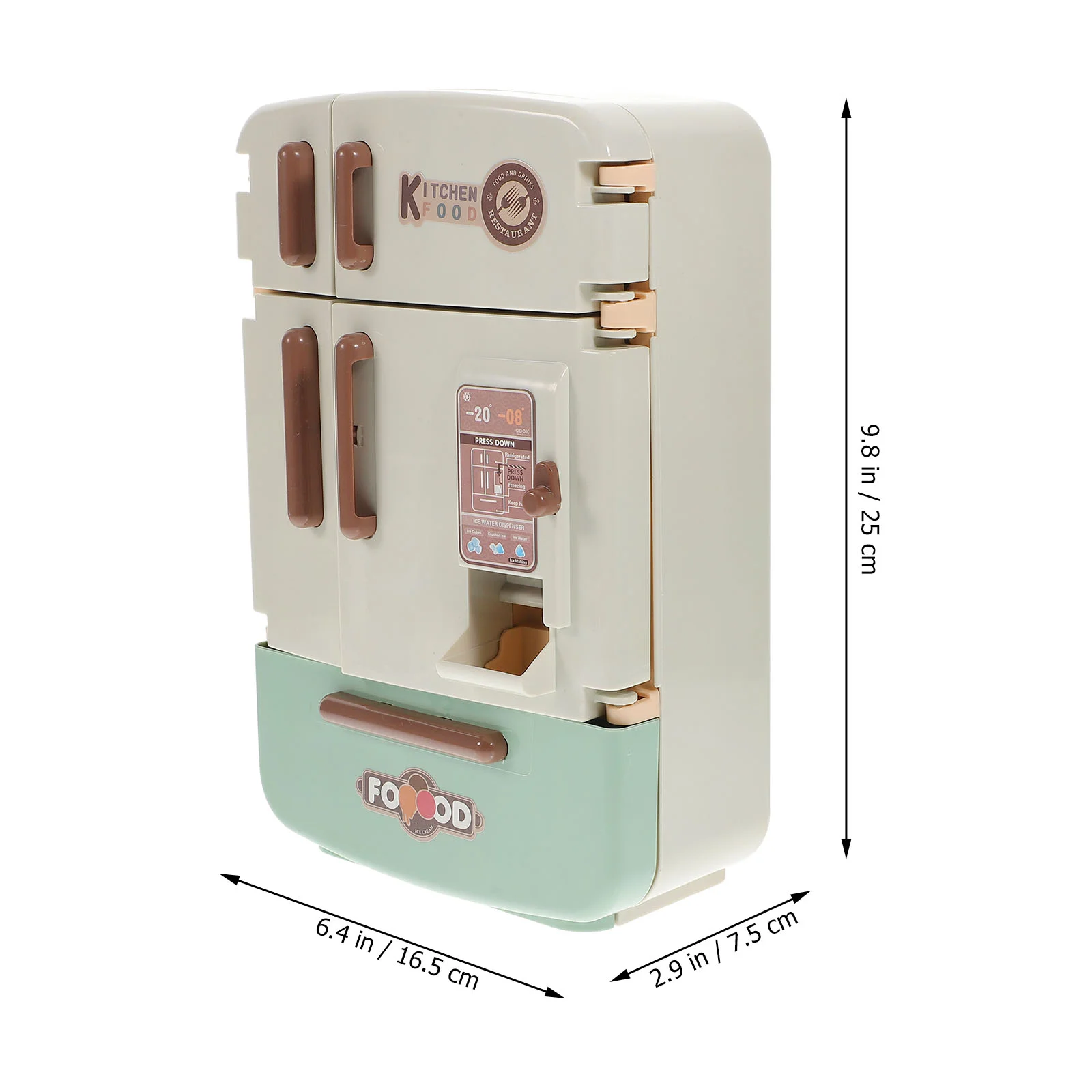 Kitchen Simulation Refrigerator Miniature Items Toy Accessories Foods Decoration Plastic Stuff Tiny House Child Toys