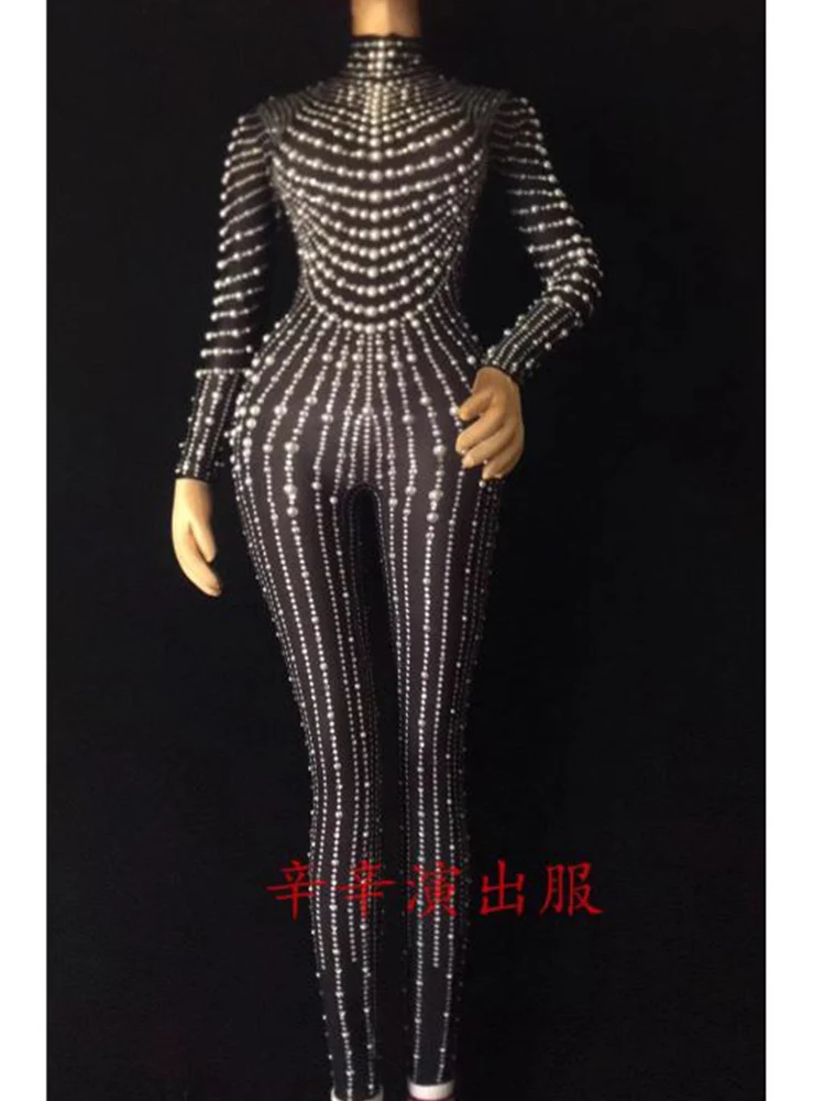 

High Quality Hot Beaded Elastic Buttocks Jumpsuit 2024 New Fashion Customized Women'S Clothing