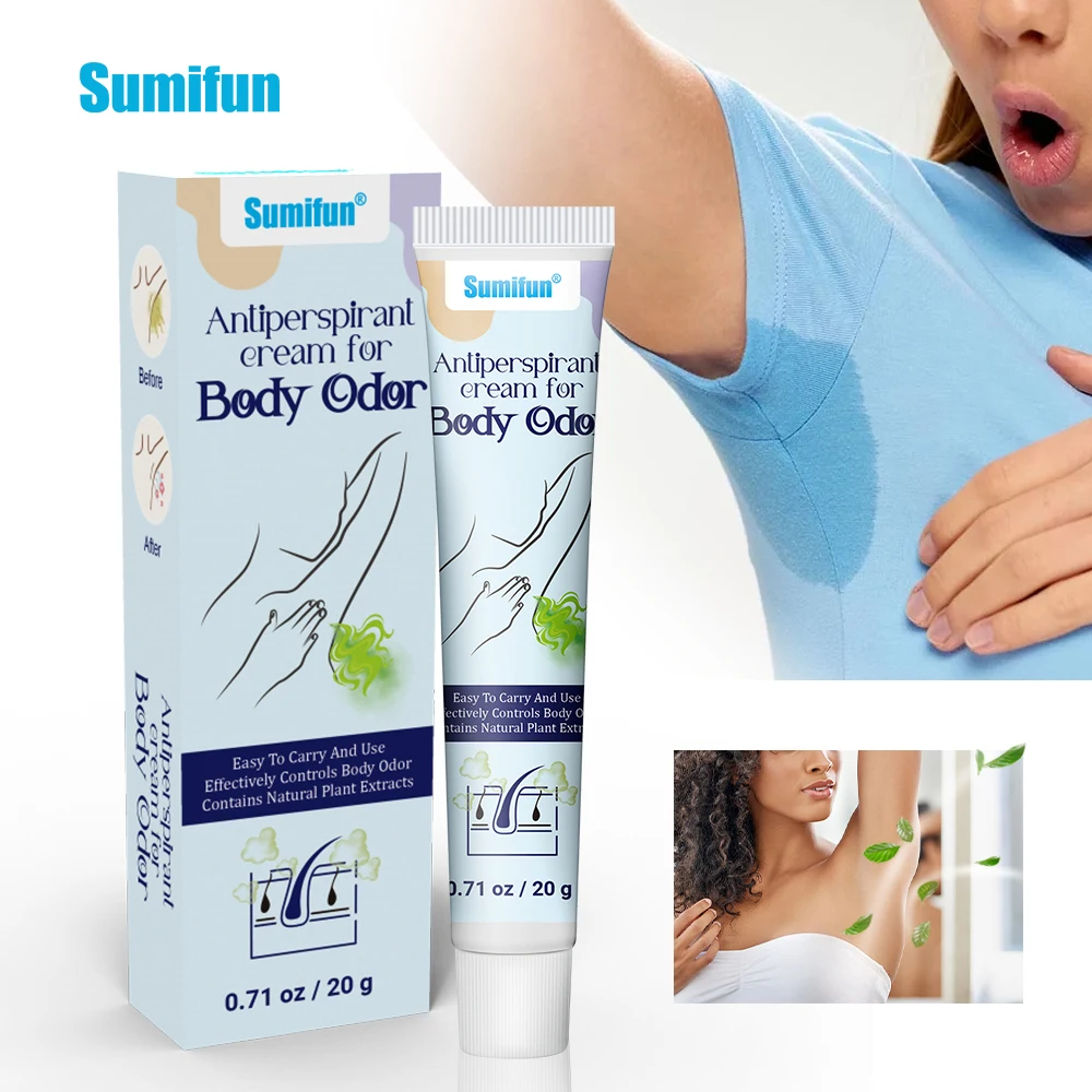 

20g Body Odor Remover Cream Remove Sweating Bad Smell Underarm Care Ointment Bromidrosis Deodorant Medical Antiperspirants