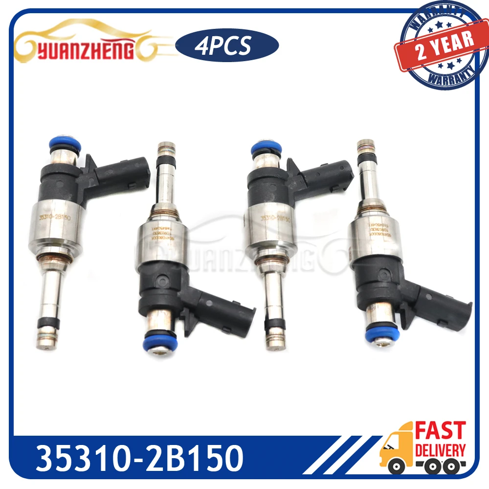 

4PCS 35310-2B150 High Quality Fuel Injectors For Hyundai Accent Kia Rio Soul 1.6L 2017-2020 35310 2B150 353102B150