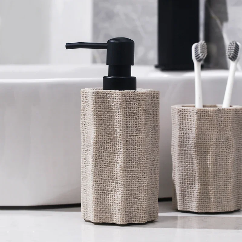 

Nordic style bath gel bottle hotel homestay hand sanitizer separate bottle household press type lotion shampoo