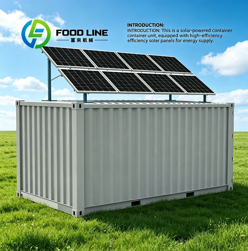 Mobile 20ft Commercial Solar Container Cold Room Relie On Solar Generation For Outdoor Festival Fresh Meat Zero Electricity Cost