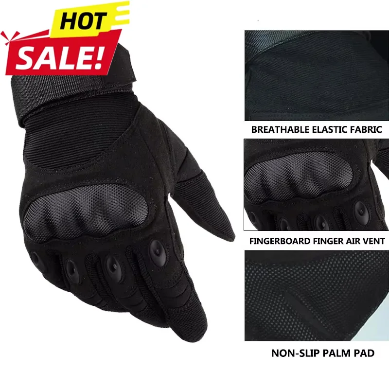 2026 Outdoor Hardshell Black Hawk Tactical Sports Gloves Male Cross Border Protection Male Five Finger Hardshell Training Unisex