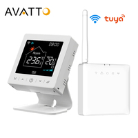 AVATTO Tuya RF Wireless WiFi Smart Thermostat Temperature Controller for Gas Boiler Water Heating Works with Alexa Google Home