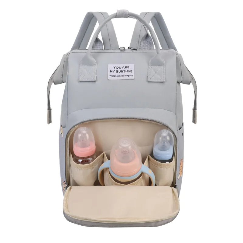 Large Capacity Mommy Bag, Personalized Name, Multifunctional Backpack, Cute Mother And Baby Bag, Hand-Held Diaper Bag