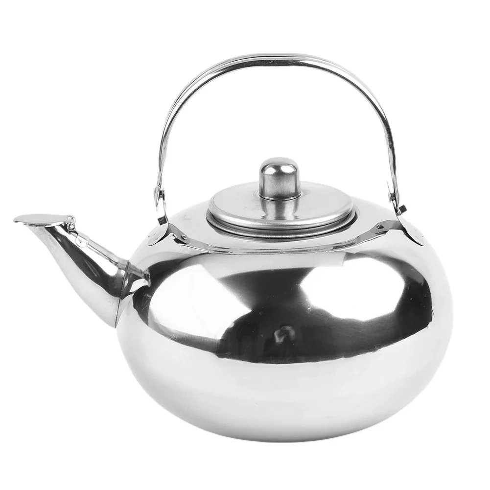 1pc 1/1.5/2/2.5L Stainless Steel Teapot With Infuser Filter Coffee Kettle Green Oolong Tea Jug Home Office Tea/Coffee Tools