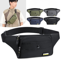 Men's Casual Sports Travel Waist Bag Lightweight Riding Chest Large Capacity Crossbody Bag  Phone Pocket