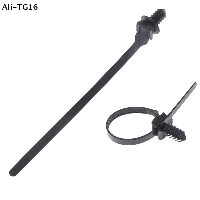 Removable Threaded M6 M8 M10 Hole Nylon Plastic Vehicle Motocycle Cable Tie Car Harness Retainer Clip Push Mount Auto Fasteners
