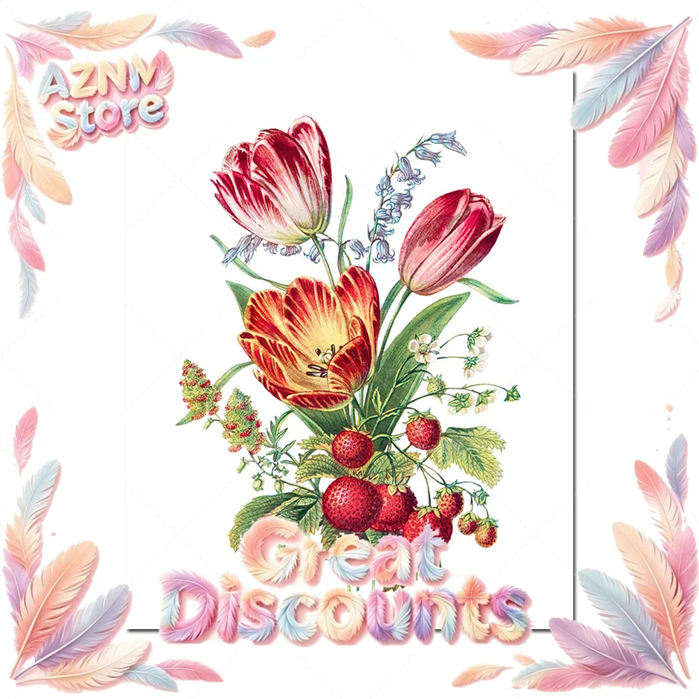 2026 Impression bouquet téléchargeable, 6 ensembles d'illustrations rétro, décoration murale imprimable de plantes et de fleurs