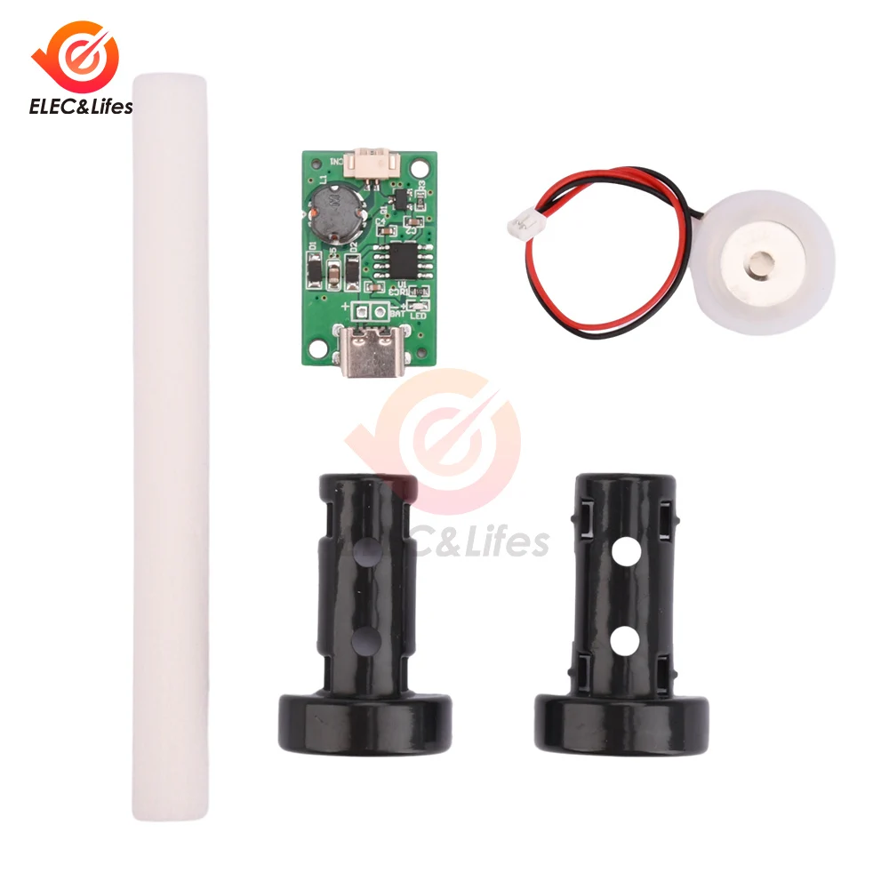 เครื่องพ่นไอน้ำอัลตร้าโซนิก5V DC 5V, เครื่องพ่นไอน้ำระบบไดรฟ์โมดูลเครื่องเพิ่มความชื้นขนาดเล็กแบบ DIY บรรจุภัณฑ์แบบ USB
