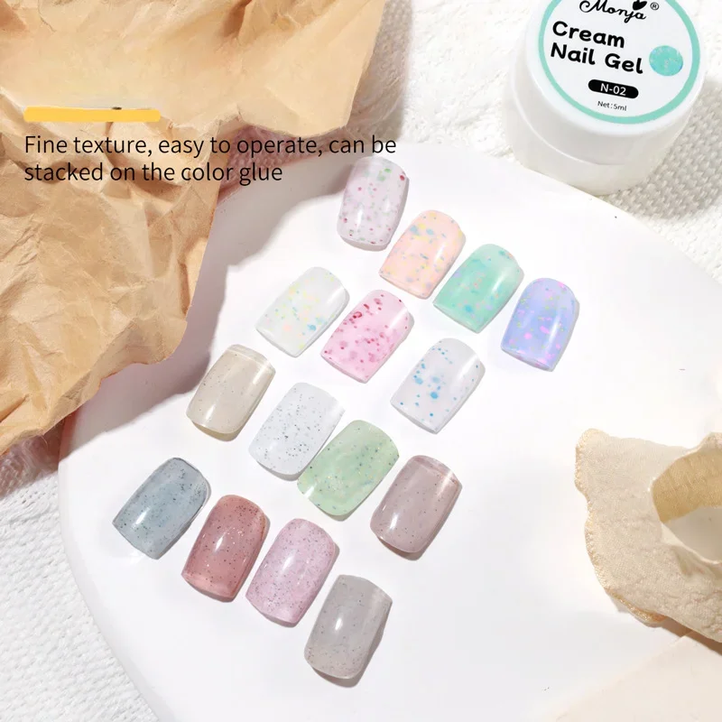 Verhéritage à ongles crème tendance, bonbons, gel azole, été, créatif, coquille d'oeuf, accessoires violet rose clair, nouveau document