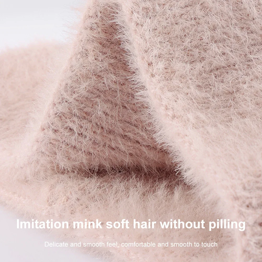 

Женские и мужские зимние теплые пушистые теплые уши из искусственного меха, мягкая плюшевая повязка на голову, ветрозащитные наушники, уличная защита от холода, чехол для ушей