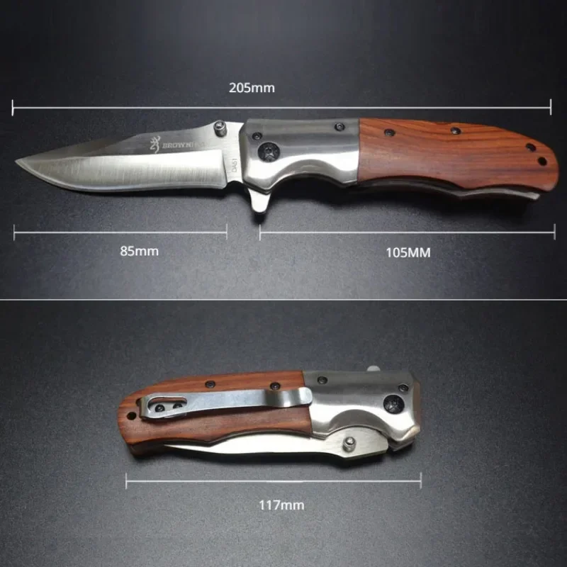 High Hardness Steel Camping Folding Knife Self-defense Military Tactical Outdoor Hunting Survival Men\'s Pocket Knife