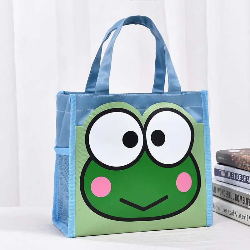 Cartoon-shaped student lunch box bag - waterproof lunch box bag - hand-held Oxford cloth handbag - storage bag