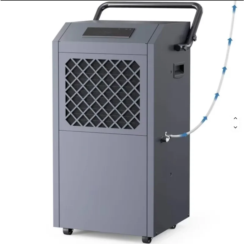 150L/D Dehumidifier With Pump Dehumidifier for Construction Site Commercial Heavy-Duty Vertical Design Dehumidifier