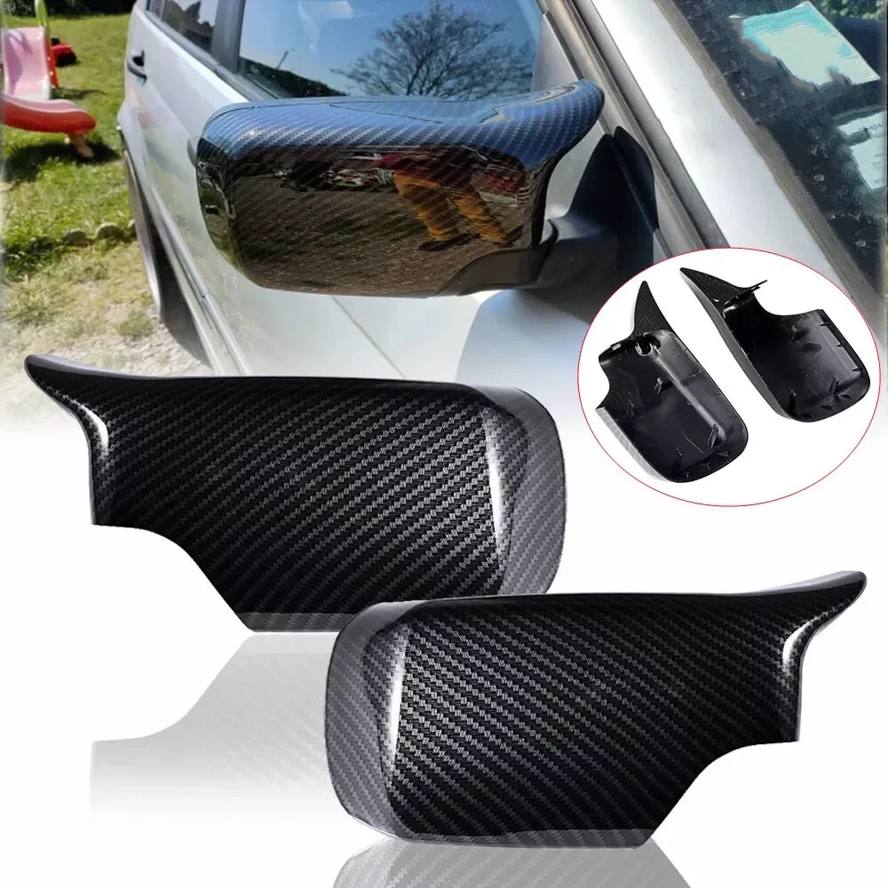 Rearview Side Mirror Cover Cap 51168238375 51168238376 For 1996-2005 BMW (E46 E39) 320i 323i 325i 328i 330i 525i 528i 530i 540i