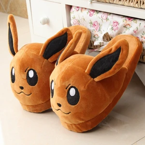 Pokémon Anime Women's Plush Homemade Slippers, Hot Cotton Shoes, Interior Shoes, Stuffed Dolls, Pikachu, Gengar, Snorlax, Autumn, Winter 8 Main Sales Pantufa Pokemon - №3