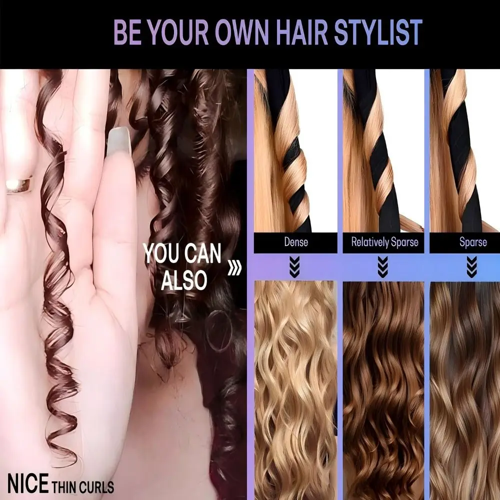 

New 150cm Heatless Hair Curler Satin Foam Curling Rod Wave Formers curling Roller Sticks for Women