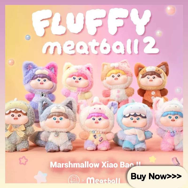 

Authentic Meatball Meatball Cotton Candy Little Treasure Vinyl Plush Blind Box Second Generation Doll Gift Trendy Toys Handmade