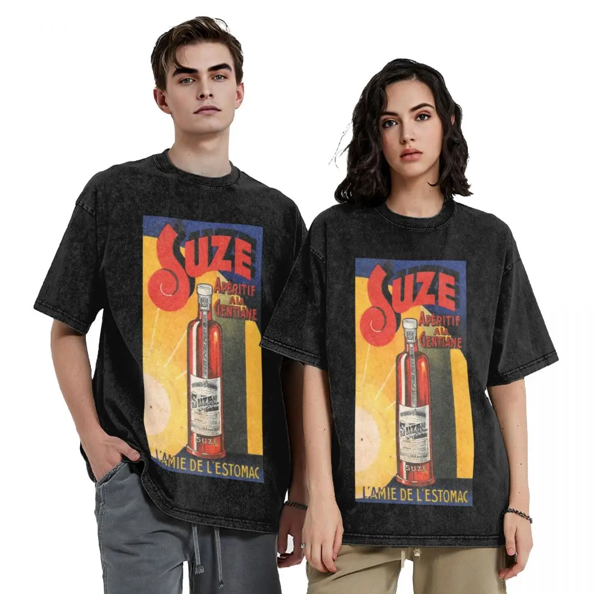 

SUZE advertising poster - vintage Gentian Aperitif T-Shirt sublime cheap stuff sweat oversized t shirt men