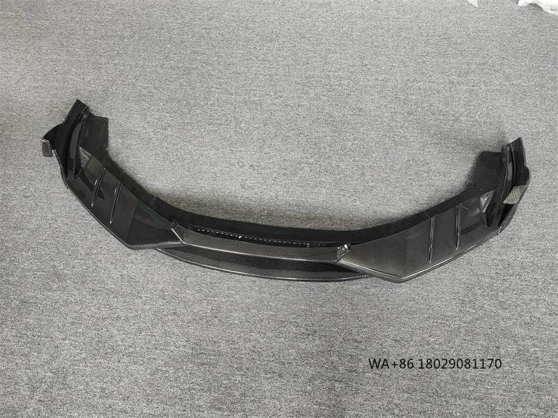 M-style Carbon Fiber Front Lip Front Corner Three Piece Set for LP580 LP610 Body Kit