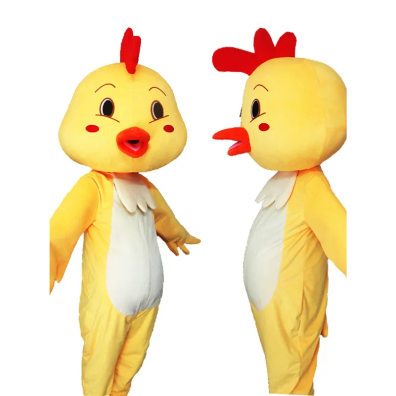 

Little yellow chicken cartoon doll costume, people wear doll props