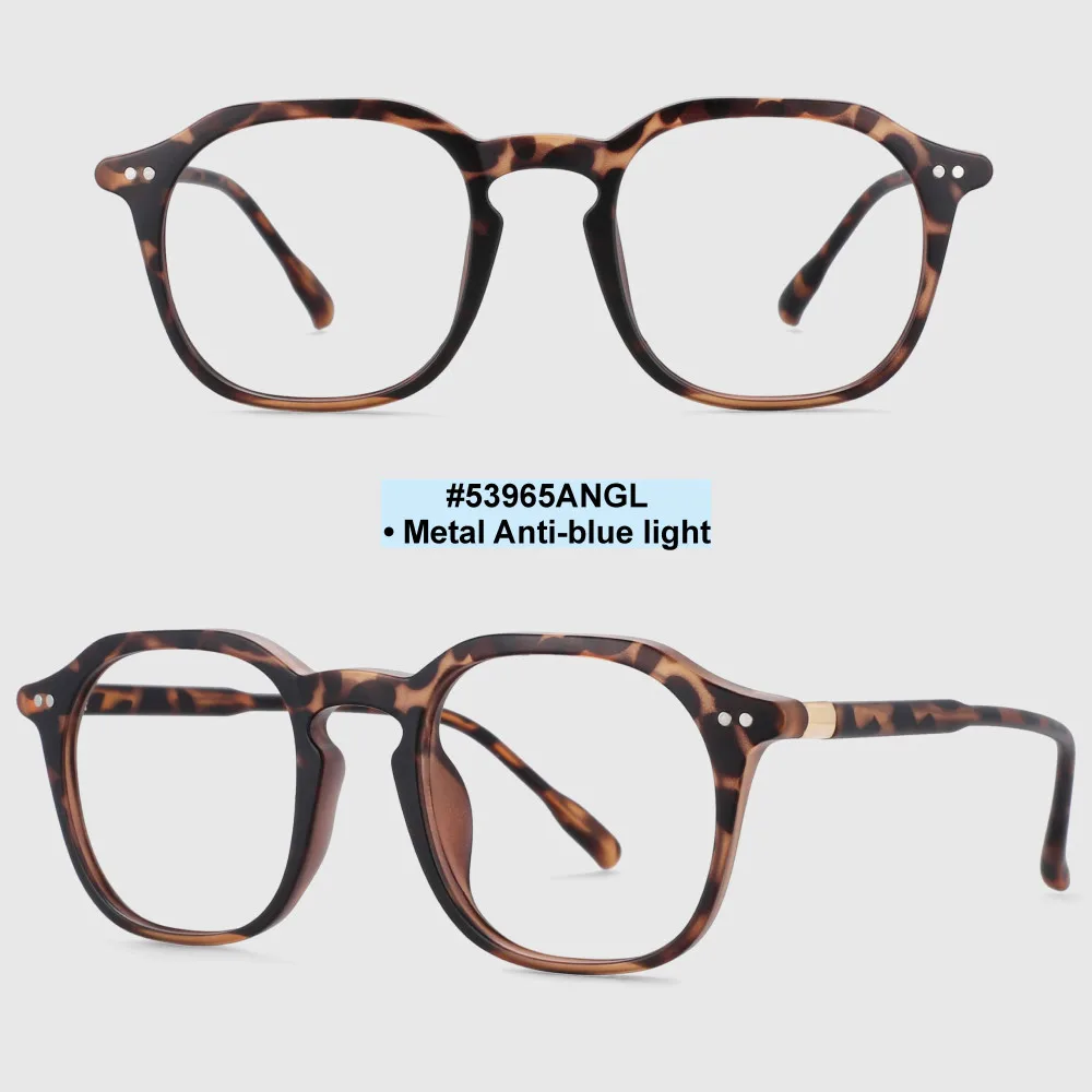 Retro-Brillengestelle für Herren, rund, Anti-Blaulicht, optische Brillengestelle, Damenmode, Computerbrille, 53965