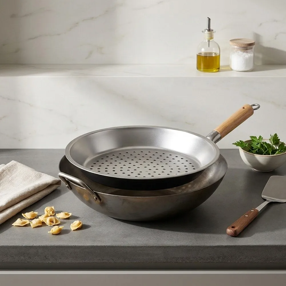 Stainless Steel Steaming Tray 304 Grade 30/32/34cm Size Range High Heat Resistance Water Separation Design for Steaming Foods