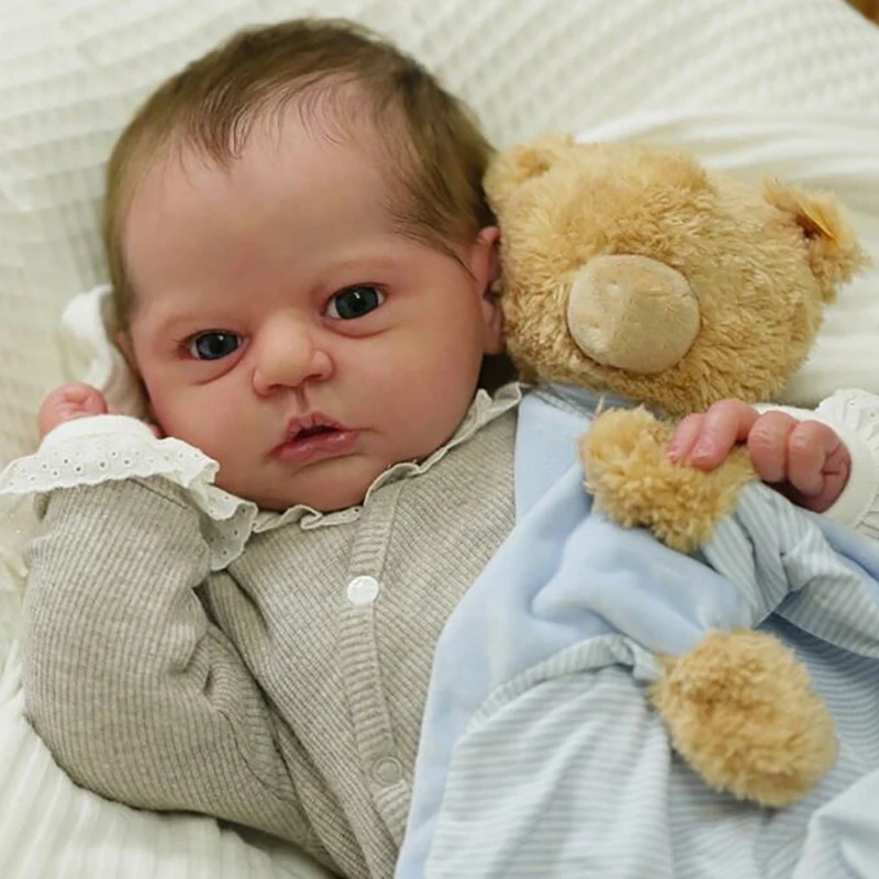 

19Inch Reborn Doll Kit Evi Lifelike Soft Touch Fresh Color Unfinished Unpainted DIY Doll Parts