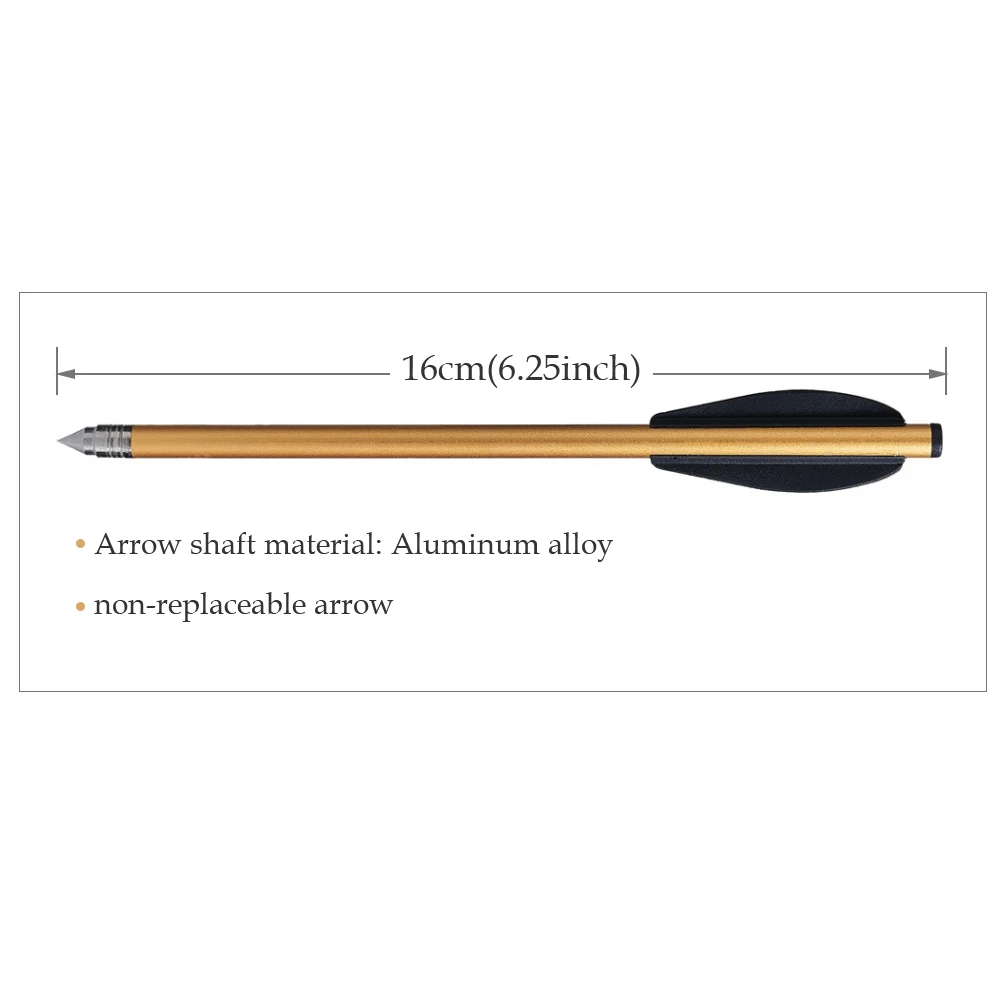 Flechas cortas de tiro con arco para caza al aire libre, pernos de flecha de aleación de aluminio OD de 6mm, 6,25 pulgadas, 12/24/36 piezas