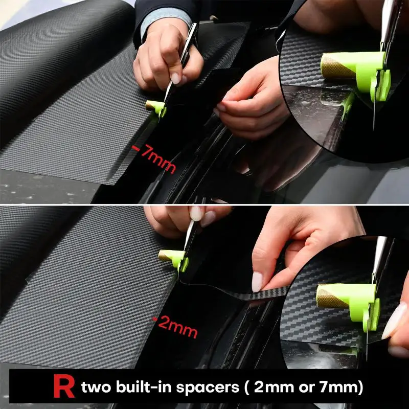New 2Pcs Car Wrapping Film Utility Knife Auxiliary Tools Precision Edge Trimming Tool Professional Vinyl Film Trimming Cutter