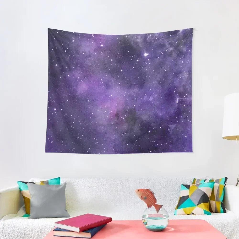 Amethyst watercolor galaxy Tapestry Decoration For Bedroom Wall Mural Home Decoration Tapestry