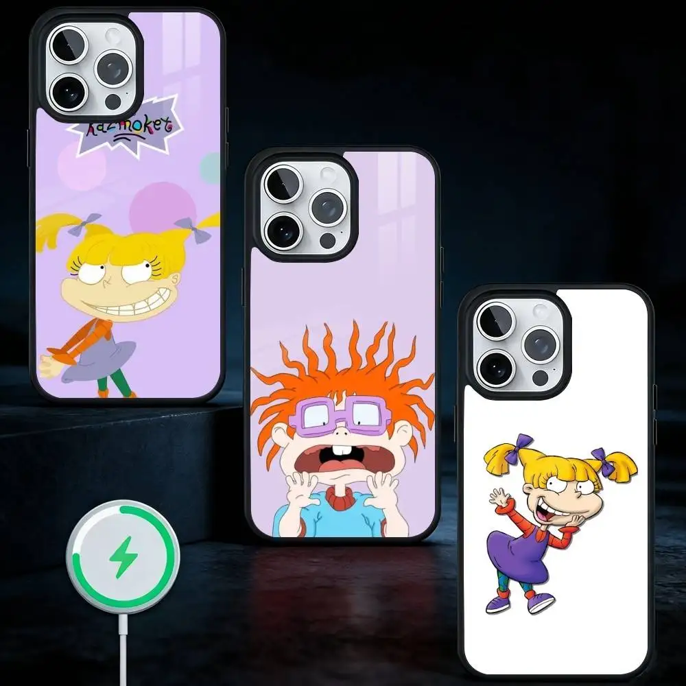 

Cartoon Funny R-Rugrats Phone Case For iPhone17,16,15,14,13 Plus,Pro Max Magnetic For Magsafe Wireless Charging