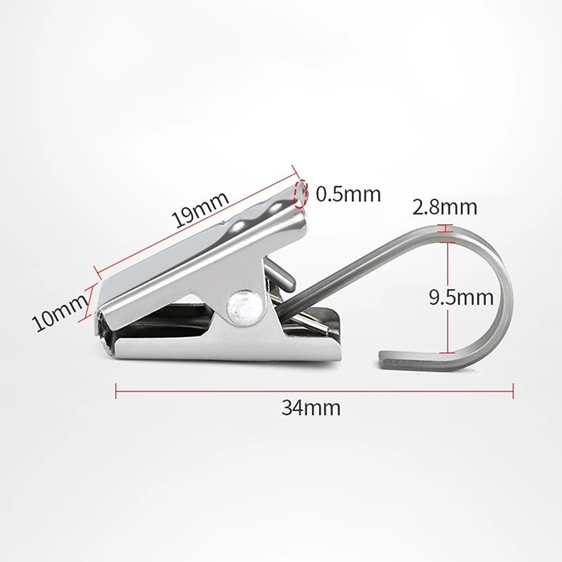 

10/20pcs Stainless Steel Curtain Clips With Hook Window Curtains Hanging Clamps Accessories Home Room Photo Decoration Hook Clip