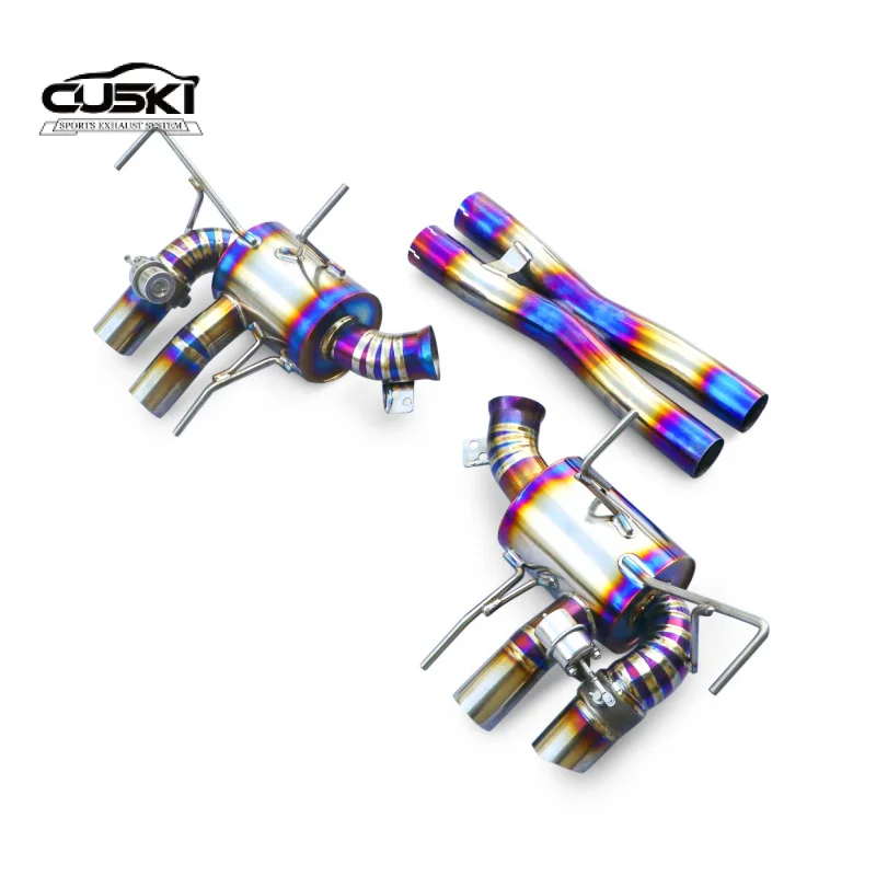 Suitable for Ferrari F12 Berlinetta TDF 6.3 V12 2013-2017 Titanium Cat Back Exhaust  Mid Pipe with Valve Exhaust Power Upgrade