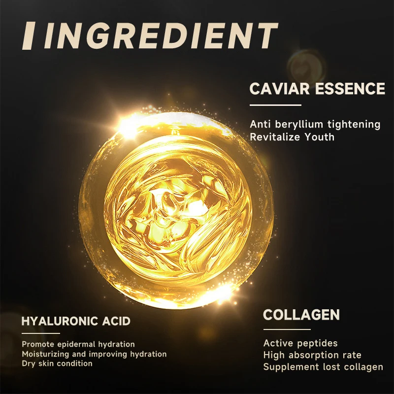 25% Caviar Collagen Face Cream Anti Aging Moisturizer Cream Firming Skin Reduce Wrinkles Reduce Fine Lines Skincare Products