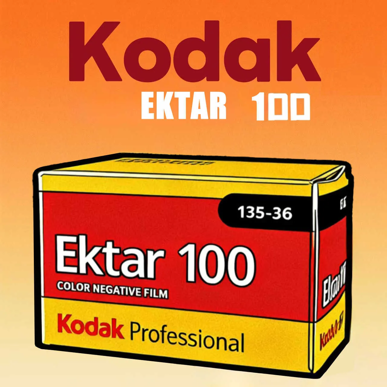 

KODAK Ektar100 Film 135 Color Negative Kodak 35MM Rich Color Professional December 25 For Kodak 135 Film Cameras H35/M35/F9